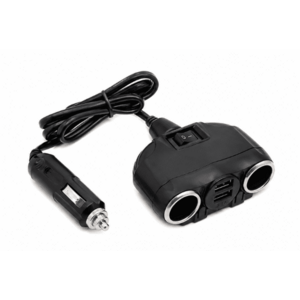 Splitter priza auto Andowl Q CA55 cu 2 mufe bricheta + 2xUSB 120W cu intrerupator 12V/24V imagine