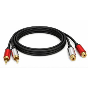 Cablu audio Andowl Q HD621 2 RCA la 2 RCA lungime 2M extensie audio stereo imagine