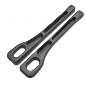 Set 2 organizatoare tip buzunar pentru scaun auto cu gaura la centura NEGRE imagine