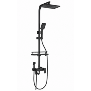 Coloana de dus Premium cu afisaj digital LCD 5 functii design modern profesional NEGRU imagine