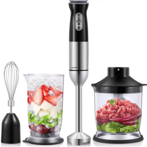 Set Blender de mana 4 in 1 SONYMAX functie turbo 9 viteze cana 500 ml tocator 600 ml de 1200W imagine