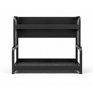 Raft organizator bucatarie cu 2 niveluri suport condimente si ustensile imagine