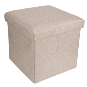Cutie pliabila pentru depozitare tip taburet GRI 38x35x30 cm PATRATA imagine