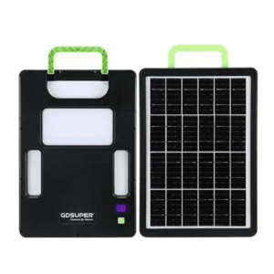 Panou solar fotovoltaic portabil cu lanterna 5000mAh GD980 putere 8W imagine