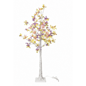 Pom Artificial iluminat cu LED Fluturi Colorati decorativ 150cm imagine