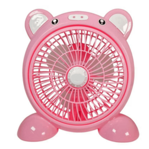 Mini ventilator cu fir model PORCUSOR pentru birou portabil ROZ imagine