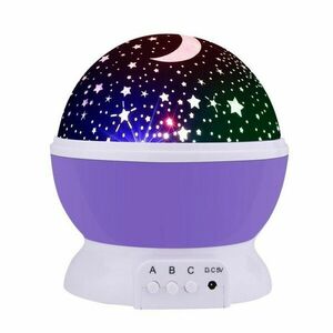 UB Star Master MOV GLOB 360 Lampa de Veghe cu Proiector Rotativ Stele imagine