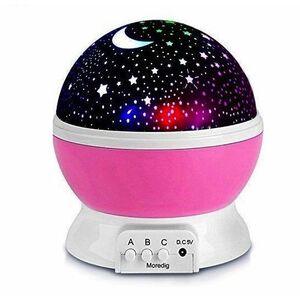UB Star Master ROZ GLOB 360 Lampa de Veghe cu Proiector Rotativ Stele imagine