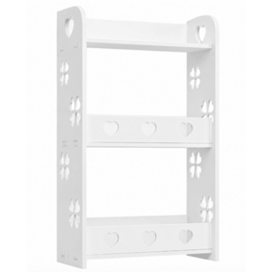 Etajera Organizator pentru baie cu 3 Niveluri design floral si inimi decorative ALBA imagine