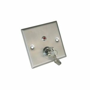 Buton cerere iesire ZKTeco ACC-PUSH-EX806B, NO/NC/COM, 500.000 actionari, cheie, ingropat imagine