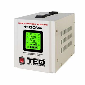 UPS pentru centrala termica TED000323, Runtime extins cu 1 acumulator (neinclus), 1100VA, 700W imagine