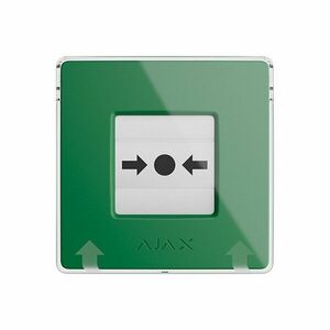 Buton wireless Ajax Manual Call Point, verde, 866.0 - 922.0 MHz, resetabil, autonomie 7 ani imagine