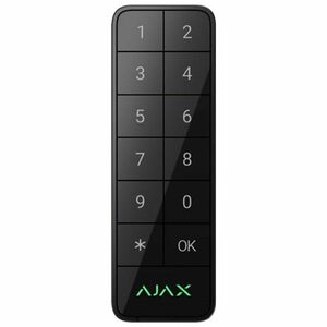 Tastatura Ajax Superior Keypad Outdoor Fibra, cod PIN, card, smartphone, cablu 4 fire, exterior, Mifare 13.56 MHz, compatibil Superior Hub, negru imagine