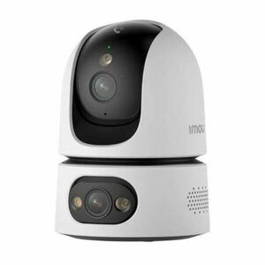 Camera supraveghere IP WiFi 6 cu lentila duala Full-Color PT Imou Ranger Dual Pro IPC-S2XEP-10M0S, 5+5 MP, 2.4GHz/5GHz, 3.6 mm, night vision 15 m, microfon si difuzor, slot card, auto tracking, sirena alarma imagine