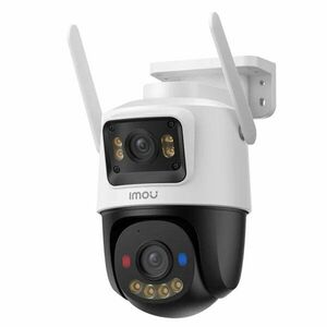 Camera supraveghere IP exterior 4G cu lentila duala Imou Cruiser Dual 2C PT Full-Color IPC-S7XCP-6M1TED-EU, 3+3 MP, 3.6 mm, IR/lumina alba 30 m, microfon si difuzor, slot card, auto smart tracking, sirena, stroboscop imagine