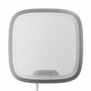 Sirena de exterior cu LED Ajax Superior Fibra Plus WH, cablata, 107 dB, 2000 m, IP54, control de la distanta, compatibil Superior Hub Hybrid imagine