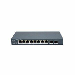 Switch PoE Gigabit Hikvision DS-3E1510P-EI/M-8P2F, 8 porturi PoE, 2 porturi SFP, 80W, 20 Gbps, cu management imagine