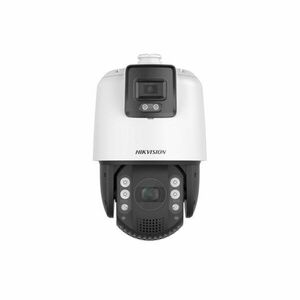Camera supraveghere IP SpeedDome PTZ cu iluminare duala Hikvision TandemVu DS-2SE7C432MW-AEB(14F1)(P3), 4+4MP, 4 mm, IR/lumina alba, 200 m, alarma, stroboscop, zoom optic 32x, auto-tracking, slot card, PoE imagine