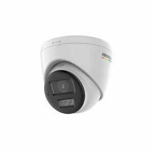 Camera supraveghere Dome cu iluminare duala Hikvision DS-2CE72UF3T-LS, 8 MP, 2.8 mm, IR/lumina alba 40 m, color, microfon imagine