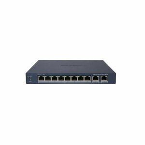 Switch PoE Hikvision DS-3E1310P-EI/M, 8 porturi PoE Fast Ethernet, 2 porturi Gigabit, 60 W, 9.6 Gbps, cu smart management imagine