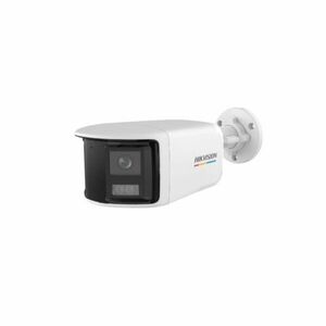 Camera supraveghere exterior cu iluminare si lentila duala Hikvision ColorVu DS-2CE12KF3TP-DLS, 5 MP, 2x 2.8 mm, IR/lumina alba 40 m, microfon imagine