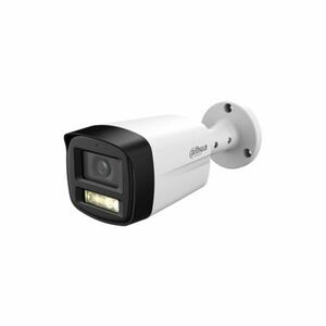 Camera supraveghere exterior cu iluminare duala Dahua HAC-HFW1500TLM-A-S3-DIP, 5 MP, 3.6 mm, IR/lumina alba 40 m, microfon imagine