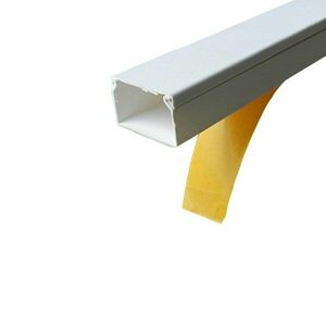 Canal cablu PVC cu adeziv CX-SF40X16A, 40 x 16 mm, alb, 2 metri, pret/buc imagine