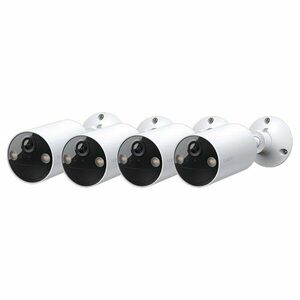Set camera de supraveghere wireless IP WiFi cu acumulator si iluminare duala TP-Link Full Color Tapo C410, 3 MP, 3.17 mm, IR/lumina alba 9.1 m, microfon si difuzor, slot card, detectie miscare, sirena, control din aplicatie, 4 bucati imagine