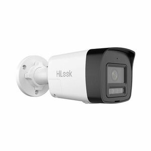 Camera supraveghere IP exterior Hikvision HiLook Smart Hybrid Light IPC-B140HA-LUFC/SL, 4MP, 2.8 mm, IR/lumina alba 20 m, slot card, microfon, PoE imagine