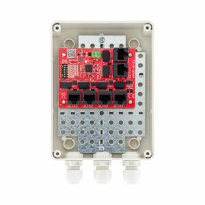 Switch cu 6 porturi ATTE Power xPoE-6-11-S2, 70 W, 5x PoE, sigurante electronice, long range, carcasa ABOX-S2 imagine