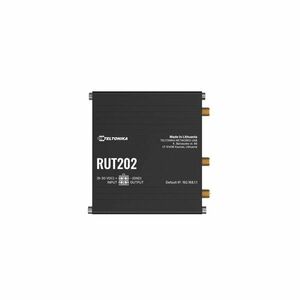 Router industrial 4G LTE Teltonika RUT202, Dual SIM, WiFi 4, RMS, I/O digital, 150 Mbps imagine