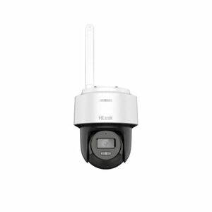 Camera supraveghere rotativa IP WiFi PT cu iluminare duala Hikvision HiLook PTZ-N2C400M-D/W, 2.8 mm, 4 MP, IR\lumina alba 25 m, auto-tracking, microfon si difuzor, slot card imagine