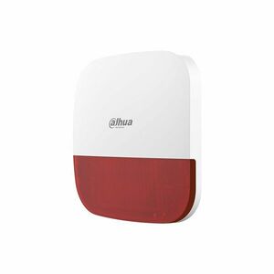 Sirena wireless exterior Dahua ARA13-W2(RED), 110 dB, 868 MHz, RF 1600 m, buzzer, tamper, rosie imagine