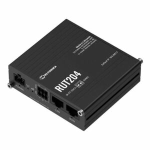 Router industrial 4G LTE Teltonika RUT204, Dual SIM, eSIM, WiFi 4, RMS, CAN Bus, GNSS, Ethernet, PoE-in, RS232, Acces Point, slot card, 150 Mbps, 50 utilizatori imagine