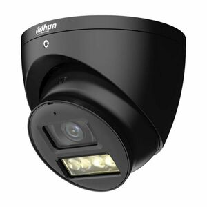 Camera supraveghere HDCVI Dome cu iluminare duala Dahua Starlight HAC-HDW1500T-IL-A-0280B-S3-DIP, 5 MP, IR/lumina alba 40 m, 2.8 mm, microfon, DIP switch, neagra imagine
