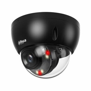 Camera supraveghere IP Dome cu iluminare duala Dahua WizSense IPC-HDBW2849E-S-IL-0280B-BLACK, 8 MP, 2.8 mm, IR/lumina alba 30 m, microfon, slot card, detectie miscare, PoE, neagra imagine