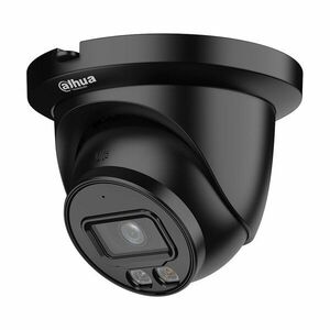Camera supraveghere IP Dome cu iluminare duala Dahua WizSense IPC-HDW2649TM-S-IL-0280B-BLACK, 6 MP, 2.8 mm, IR/Lumina alba 30 m, microfon, slot card, PoE, neagra imagine