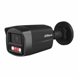 Camera supraveghere exterior IP cu iluminare duala Dahua IPC-HFW1439TL1-A-IL-0280B-BLACK, 4 MP, 2.8 mm, IR/lumina alba 30 m, microfon, detectie miscare, PoE, neagra imagine