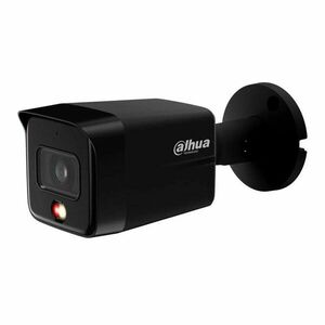 Camera supraveghere exterior IP cu iluminare duala Dahua Smart Dual Light IPC-HFW1839TC-A-IL-0280B-S6-BLACK, 8 MP, 2.8 mm, IR/Iumina alba 30 m, microfon, detectie persoane, PoE, neagra imagine