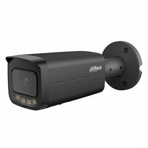 Camera supraveghere exterior IP cu iluminare duala Dahua WizSense IPC-HFW21249T-AS-IL-0280B-BLACK, 12 MP, 2.8 mm, IR/lumina alba 30 m, microfon, alarma, slot card, detectie miscare, PoE, neagra imagine