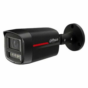 Camera supraveghere IP exterior Dahua WizColor IPC-HFW2449TL-S-LED-0280B-PRO-S1-BLACK, 4 MP, 2.8 mm, lumina alba 50 m, microfon, slot card, detectie miscare, PoE, neagra imagine