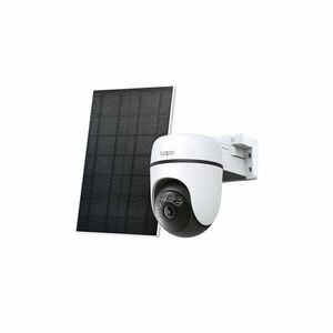 Camera supraveghere WiFi PT cu panou solar TP-Link Tapo C630 KIT, 5MP, 4 mm, IR/Lumina alba 16 m, microfon si difuzor, acumulator 6700 mAh, sirena, slot card imagine