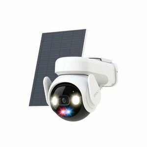 Camera supraveghere exterior PT 4G/WiFi cu panou solar IMOU AOV PT Pro IPC-UA7E-5M0T2-EU/FSP14, 5 MP, 3.6 mm, 2.4 GHz, lumina alba 25 m, microfon si difuzor, sirena, avertizare rosu/albastru, acumulator 10000 mAh, slot card imagine