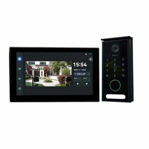 Kit videointerfon dual-band smart IMOU IMOU-VO1-5M0R/VH1-7A0S, 5MP, 2.3 mm, IR 15 m, 7 inch, WiFi, 2.4 - 5 GHz, RFID, PIN, slot card, control din aplicatie imagine