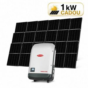 Sistem fotovoltaic 8kW (7 + 1 kW CADOU), invertor trifazat On Grid si 18 panouri Canadian Solar N-Type TOPCon, monocristalin, 460 Wp, 144 celule, rama neagra imagine