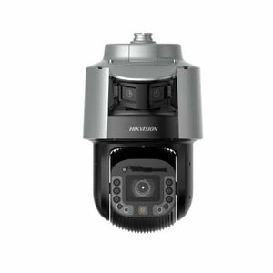Camera exterior IP Speed Dome PTZ cu lentila tripla si iluminare duala Hikvision Darkfighter TandemVu DS-2SF8C442MXG1-ELWY/26, 4 MP, 2.8 mm - 6-252 mm, IR/lumina alba 300/30 m, auto-tracking, difuzor, zoom optic 42X, slot card, PoE imagine
