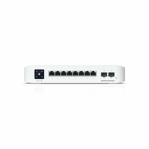 Switch Gigabit Ubiquiti UniFi USW-Pro-8-PoE, 8 porturi, 2 x SFP+, 120 W, Layer 2/3, cu management imagine