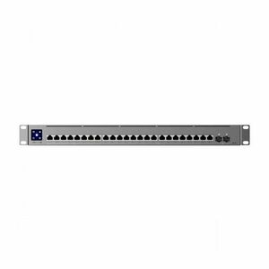 Switch rackabil Ubiquiti UniFi USW-Pro-XG-24-PoE, 24 porturi PoE+++, 2x SFP, 25G, 460 Gbps, 720 W, Etherlighting, Layer 3, cu management imagine