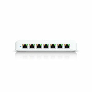 Switch Gigabit Ubiquiti USW-Ultra, 8 porturi, 42 W, 16 Gbit/s, Layer 2, PoE+, cu management imagine