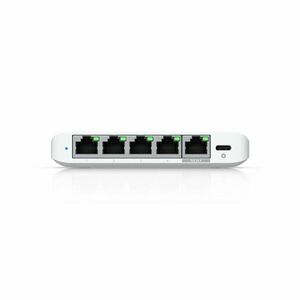 Switch Ubiquiti USW-Flex-2.5G-5, 5 porturi, USB-C, Layer 2, 25 Gbps, UniFi, PoE cu management imagine